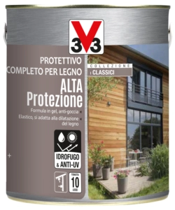 Protettivo completo per legno alta protezione all' acqua, colore ciliegio - 2,5 litri